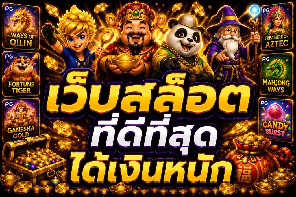 เว็ปสล็อตที่ดีที่สุด ได้เงินหนัก